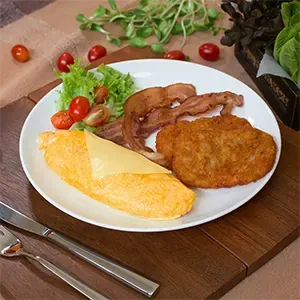 Omelette Set by Cafe de Thaan Aoan best breakfast and Thai food