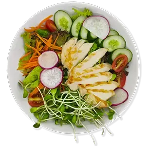 Salad with Grilled Chicken by cafe de thaan aoan