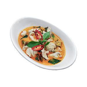 Red curry with pork or chicken
