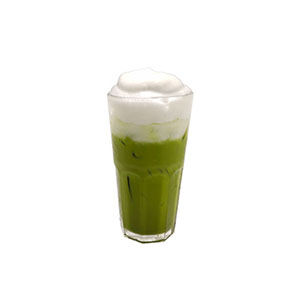 Iced Thai green tea with milk