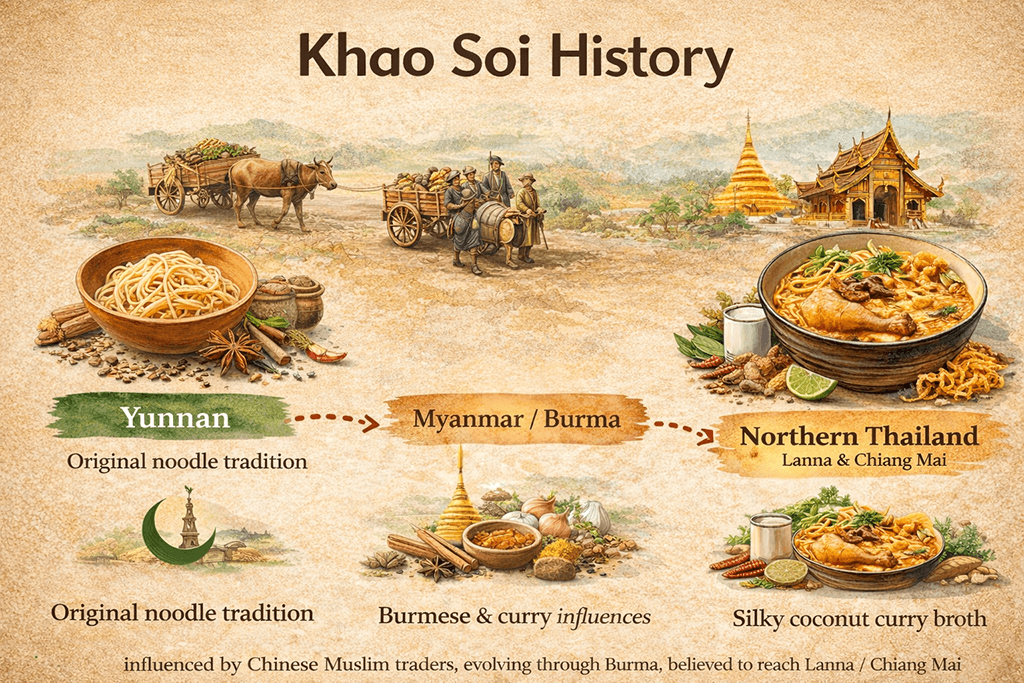 Khao Soi History Khao Soi 历史和泰北饮食文化
