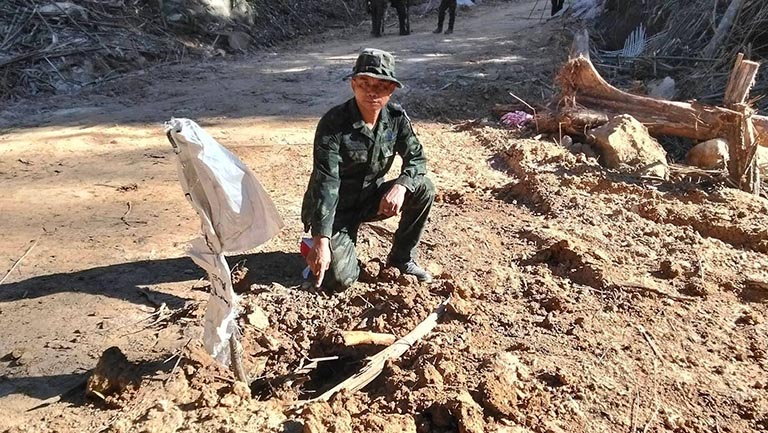 Cambodia landmine in Thai