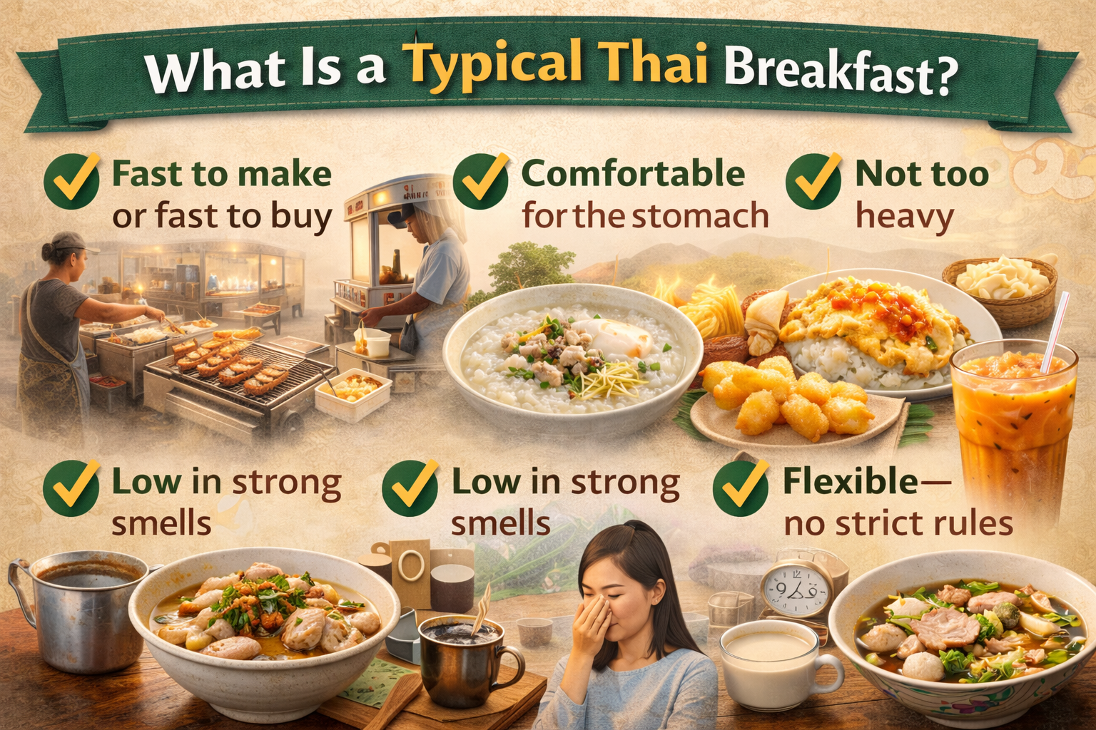 typical thai breakfast typical thai breakfast