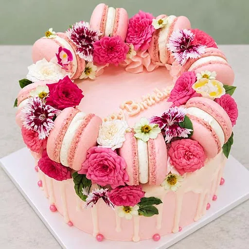 치앙마이 Thaan Aoan 마카롱 생일 케이크