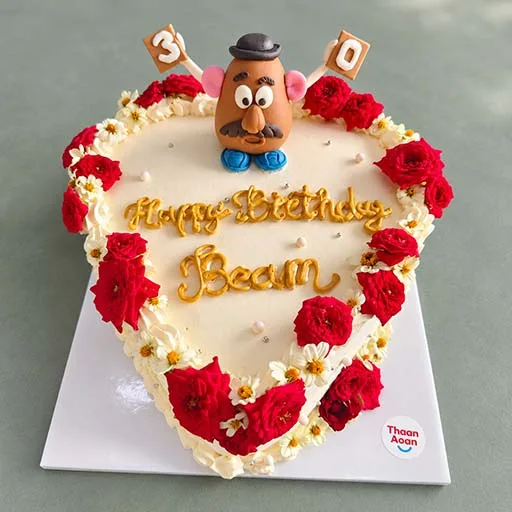 치앙마이 Thaan Aoan 미스터 포테이토 생일 케이크